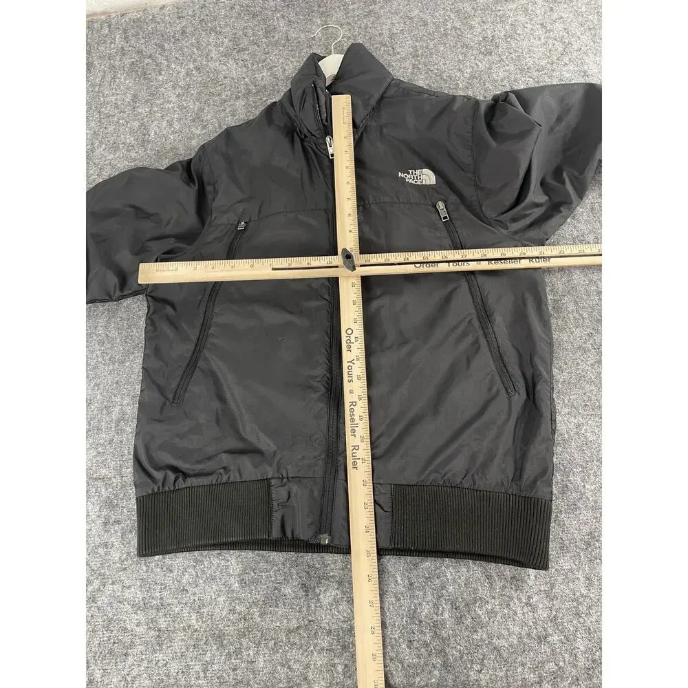 The North Face Jacket Mens Medium Black Windbreaker Full Zip Coat N251